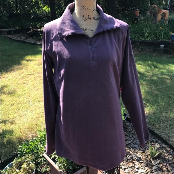 Columbia Jackets & Blazers - Columbia purple fleece pullover jacket
